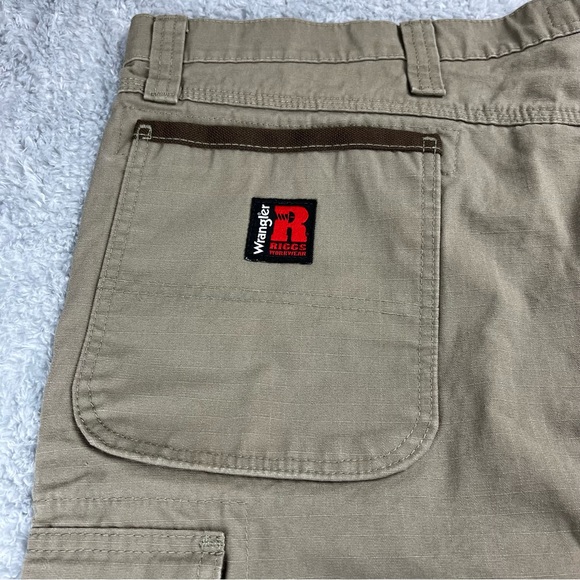 Wrangler Riggs Workwear Ripstop Ranger Utility Cargo‎ Pant Size 46 Bark Color - Picture 7 of 13